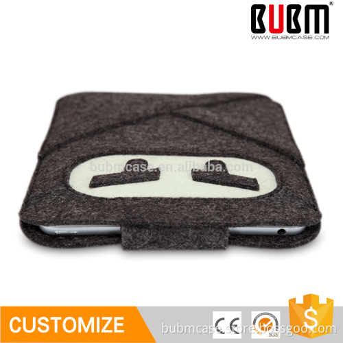 BUBM 7.9 inch Wool Felt Cute black Ninja design shockproof Tablet case